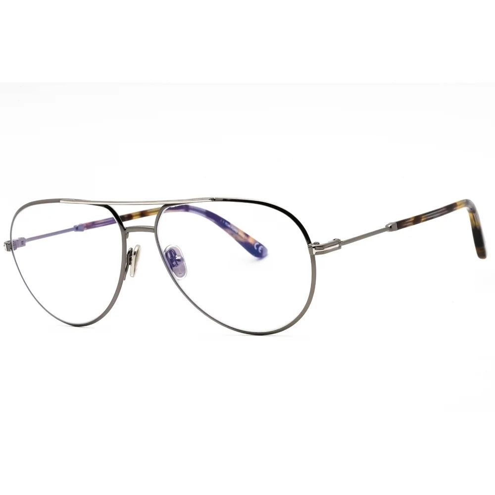 NWT Tom Ford FT5829-B Gunmetal Aviator 57mm Eyeglasses